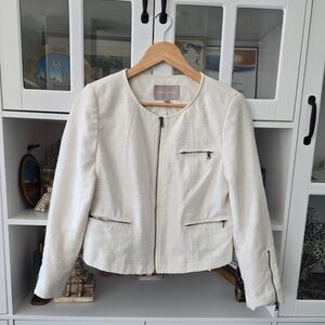 BANANA Republic cream blazer jacket. Size 8